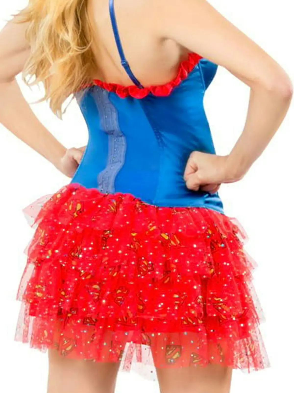 DC Comics Supergirl Skirt w/ Sequins Teen/Girls Halloween Costume Size Standard