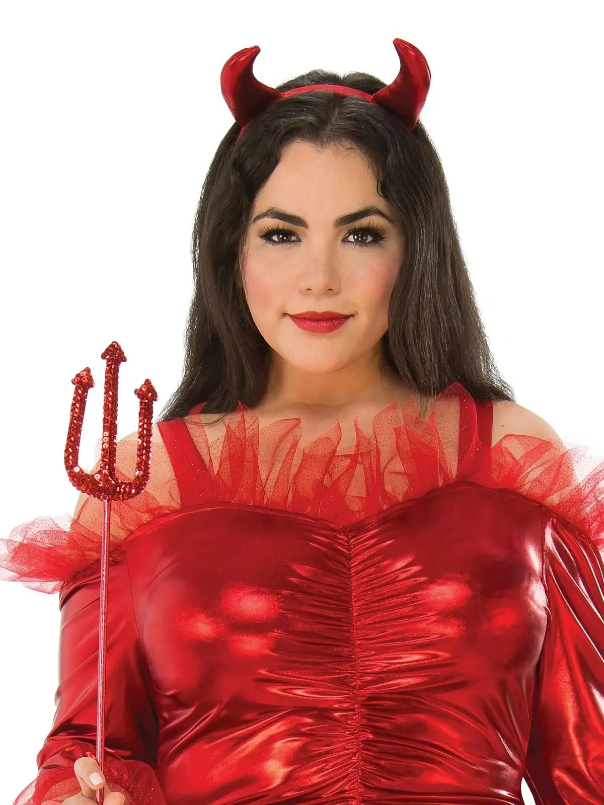 Rubies Red Devil Bride Demon/Evil Scary Women Dress Up Costume Size Plus