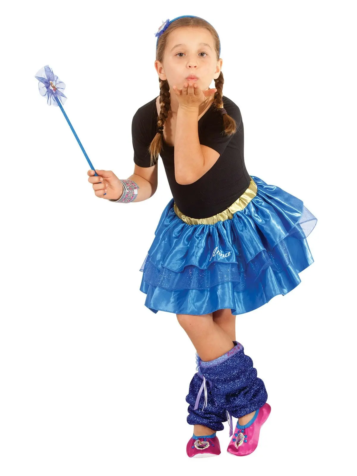 Disney Frozen Anna Leg Warmers Kids/Children Dress Up Halloween Party Costume