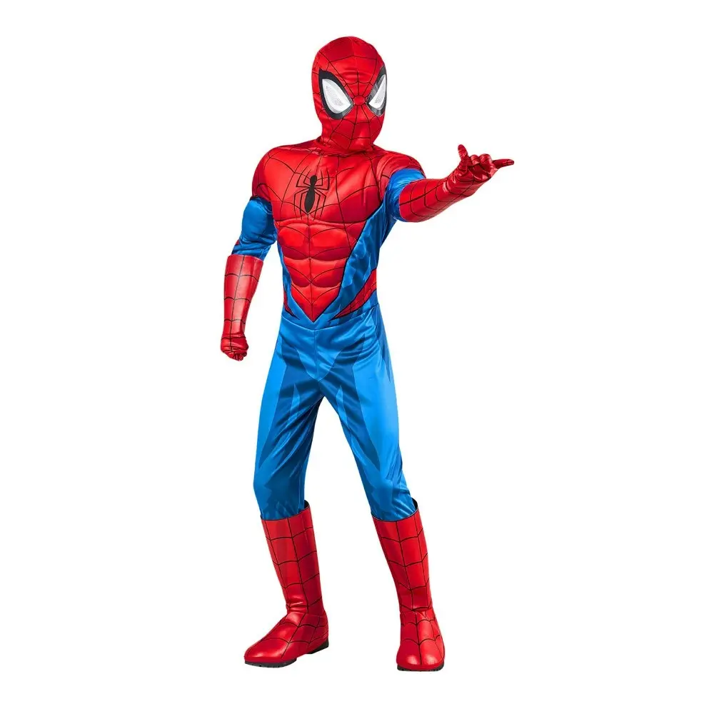 Marvel Spider-Man Deluxe Halloween Party One Piece Costume/Outfit SML Kids 4-5y