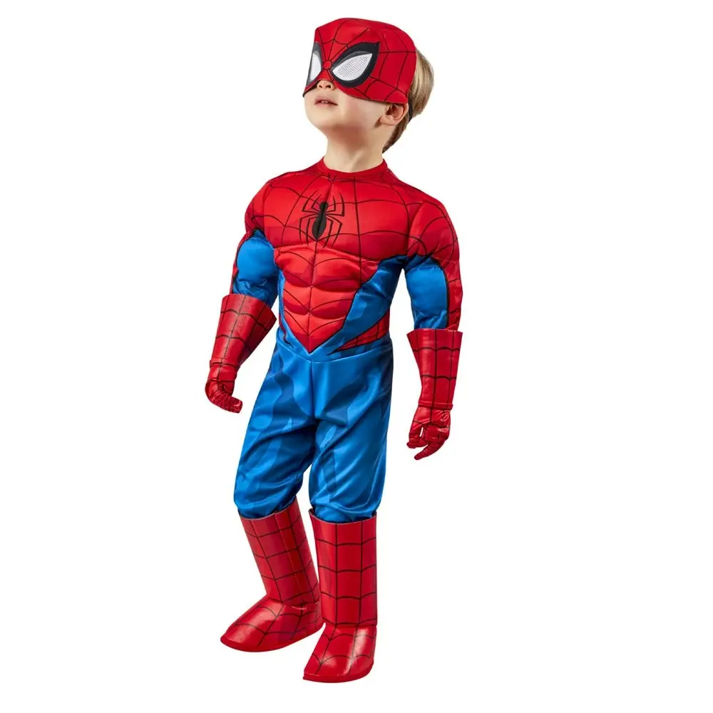 Marvel Spider-Man Deluxe Halloween Party One Piece Costume/Outfit Toddler 3-4y