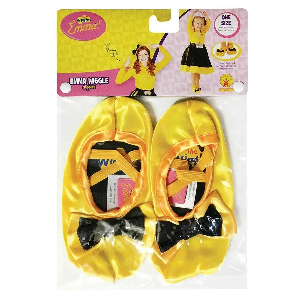 The Wiggles Emma Yellow Themed Novelty Kids/Childrens Slippers Shoes 3+