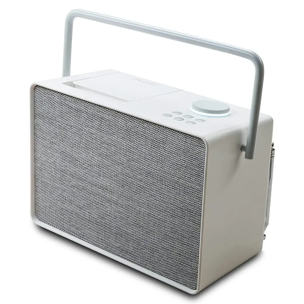 Pure Evoke Play Portable 22.1cm Bluetooth Music System DAB+/FM Radio Cotton WHT