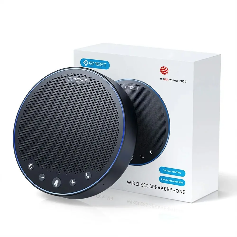 EMEET OfficeCore M3 Zoom-Certified Portable Speakerphone w/ 20-Hour Play Time