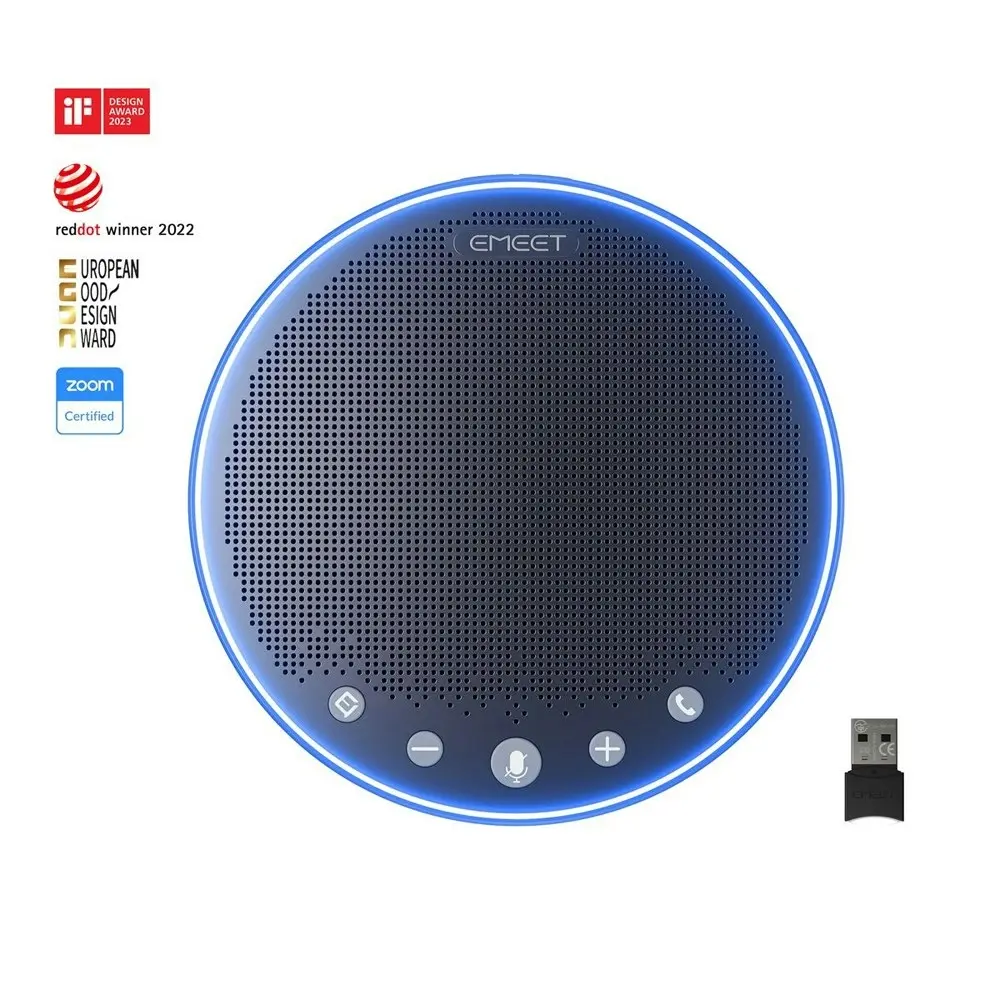 EMEET OfficeCore M3 Zoom-Certified Portable Speakerphone w/ 20-Hour Play Time