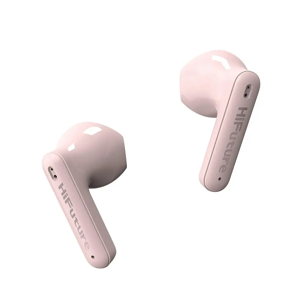 HiFuture Colourbuds2 True Wireless Bluetooth Soft Bass Earbuds Noise Cancel Pink