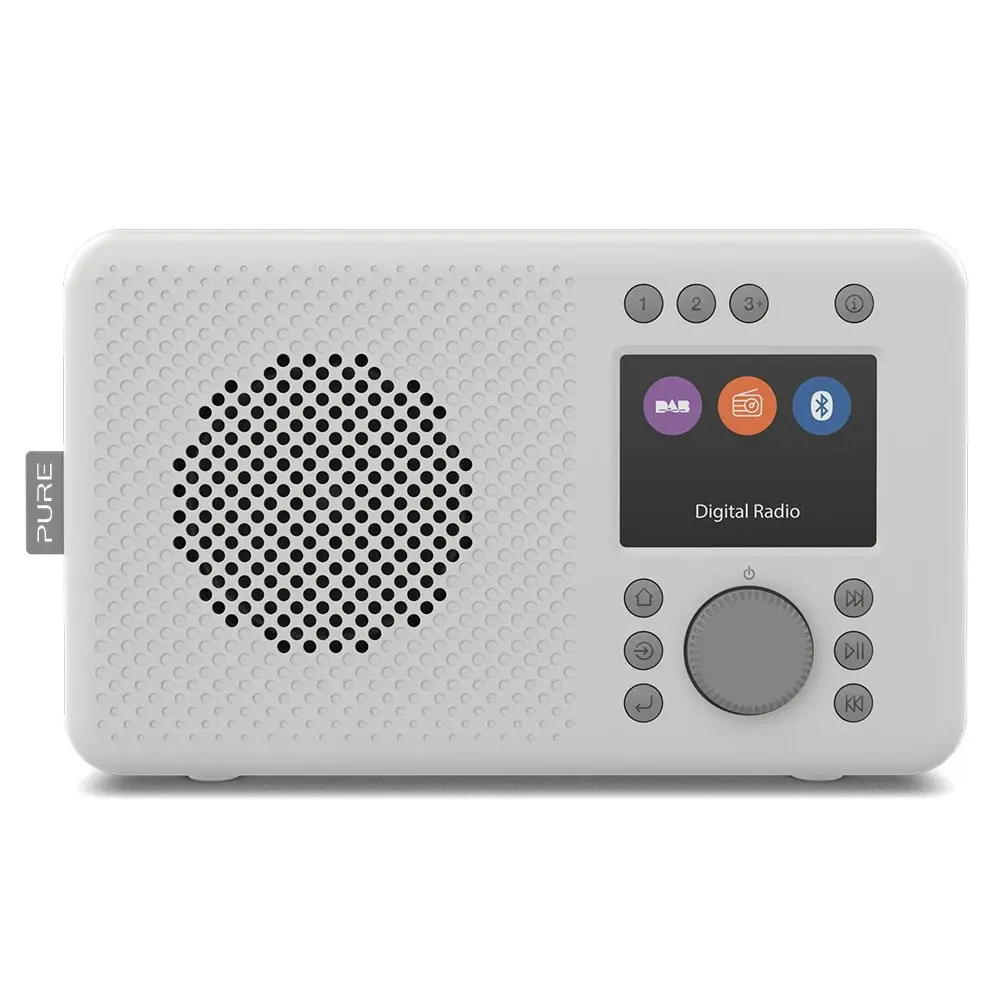 Pure Elan 18.7cm Portable Bluetooth DAB+/FM Radio Audio Sound w/Alarm Stone Grey