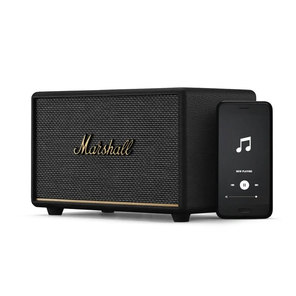 Marshall Acton III Vintage Bluetooth & 3.5mm Wired Home/TV Stereo Speaker Black