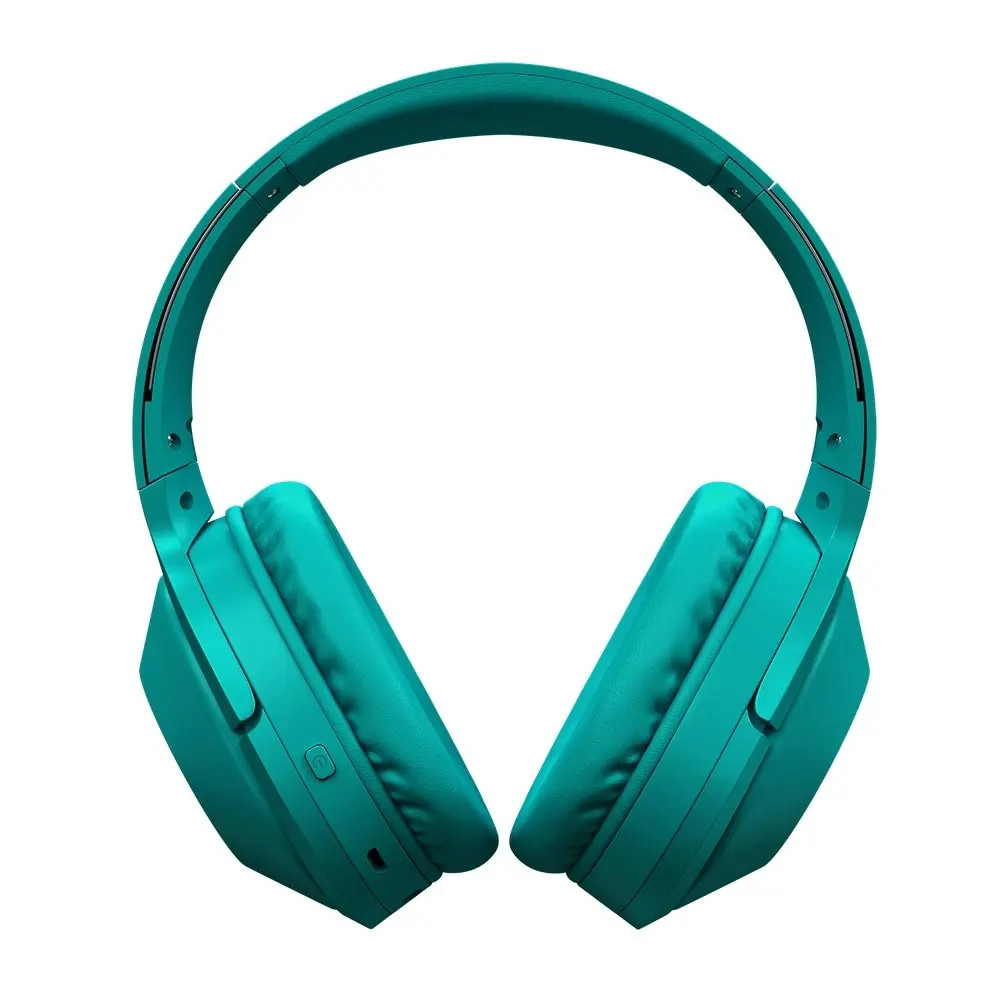 Liquid Ears WireFree Adjustable Over-Ear Wireless Bluetooth Headphones Teal