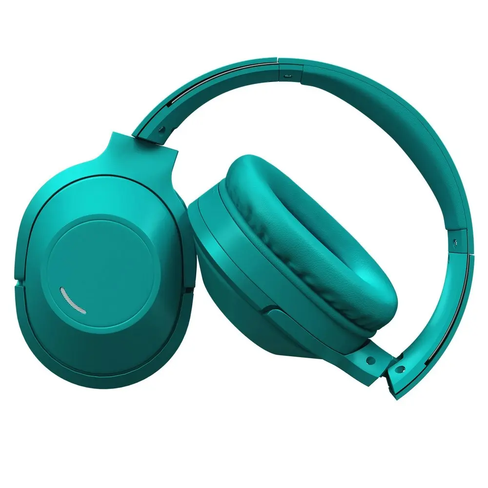 Liquid Ears WireFree Adjustable Over-Ear Wireless Bluetooth Headphones Teal