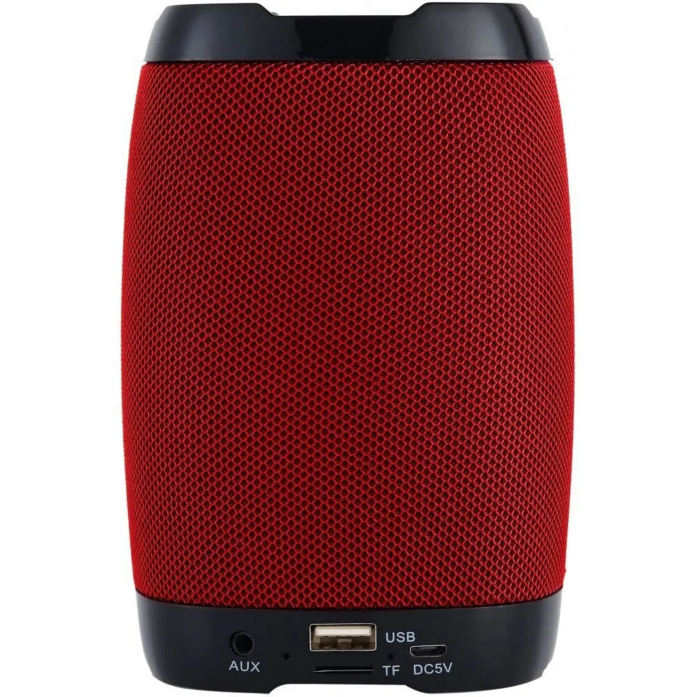 Laser Rechargeable 5W Bluetooth Wireless Speaker Portable w/ Phone Holder Red