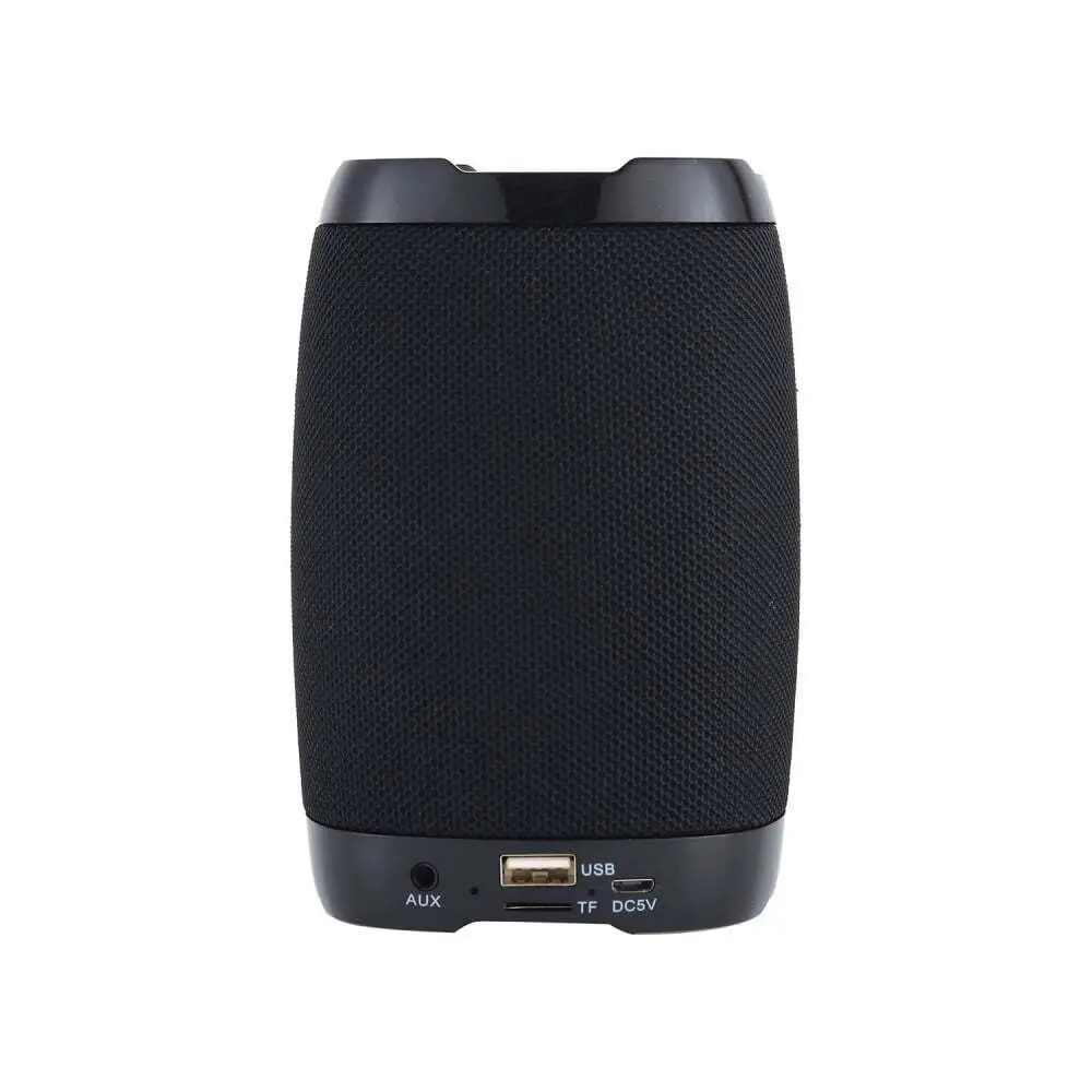 Laser Rechargeable 5W Bluetooth Wireless Speaker Portable w/ Phone Holder Black