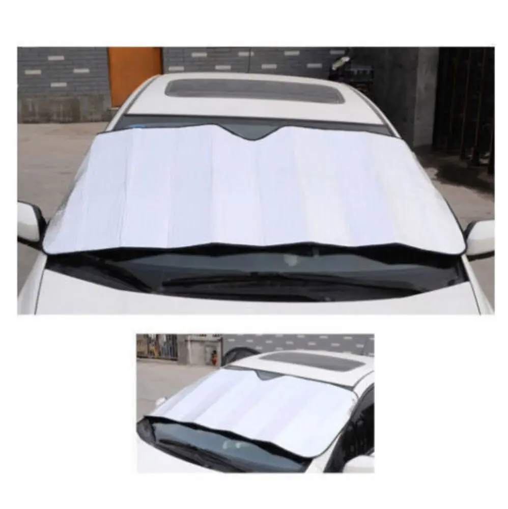 4 Pack Car Windscreen Sun Visor Reflective Shade Heat Interior Windshield Silver