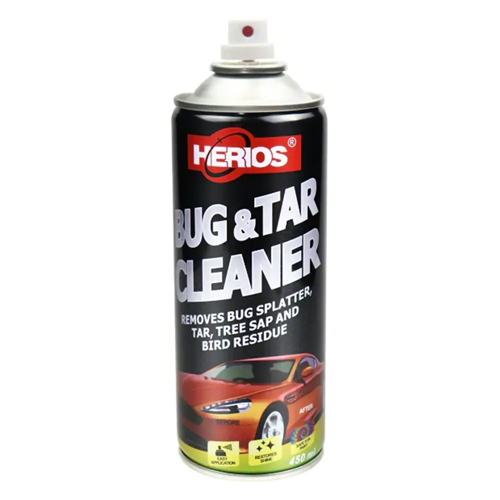 3PK Herios 450ml Bug & Tar Residue Car/Auto Odour/Grease Dirt Cleaner/Remover