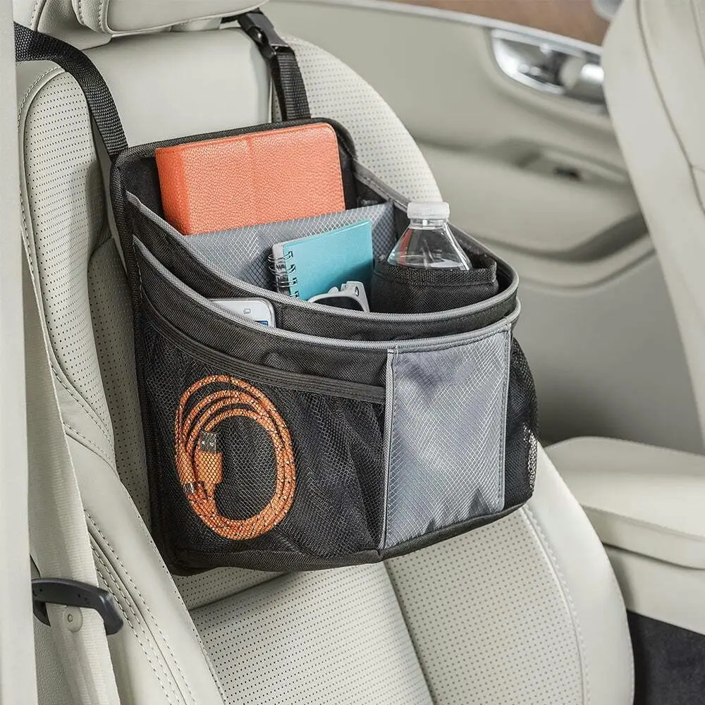 High Road Driver Stash Car Organiser Pocket Hanging Secure Storage Bag Black