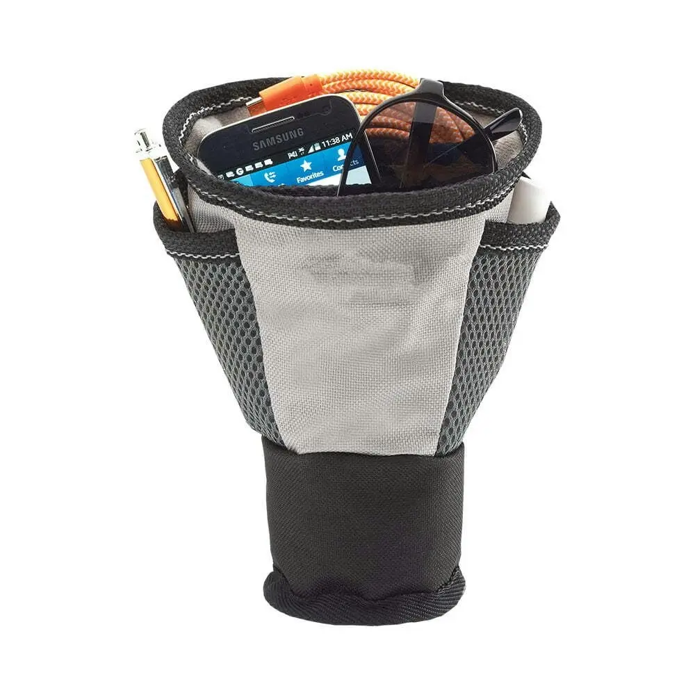 High Road Polyester Driver Cup Organiser Travel Storage Pouch w/Mesh Pocket Grey