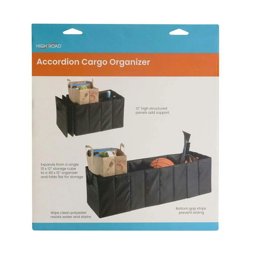 High Road 30cm Accordion Cargo Organiser Grocery Storage Expandable Compartment