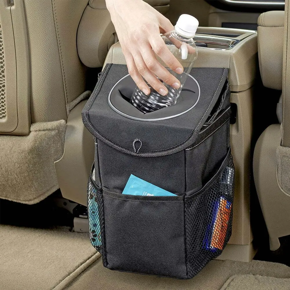 High Road StashAway Car Console & Headrest Trash Bin Garbage Storage Container