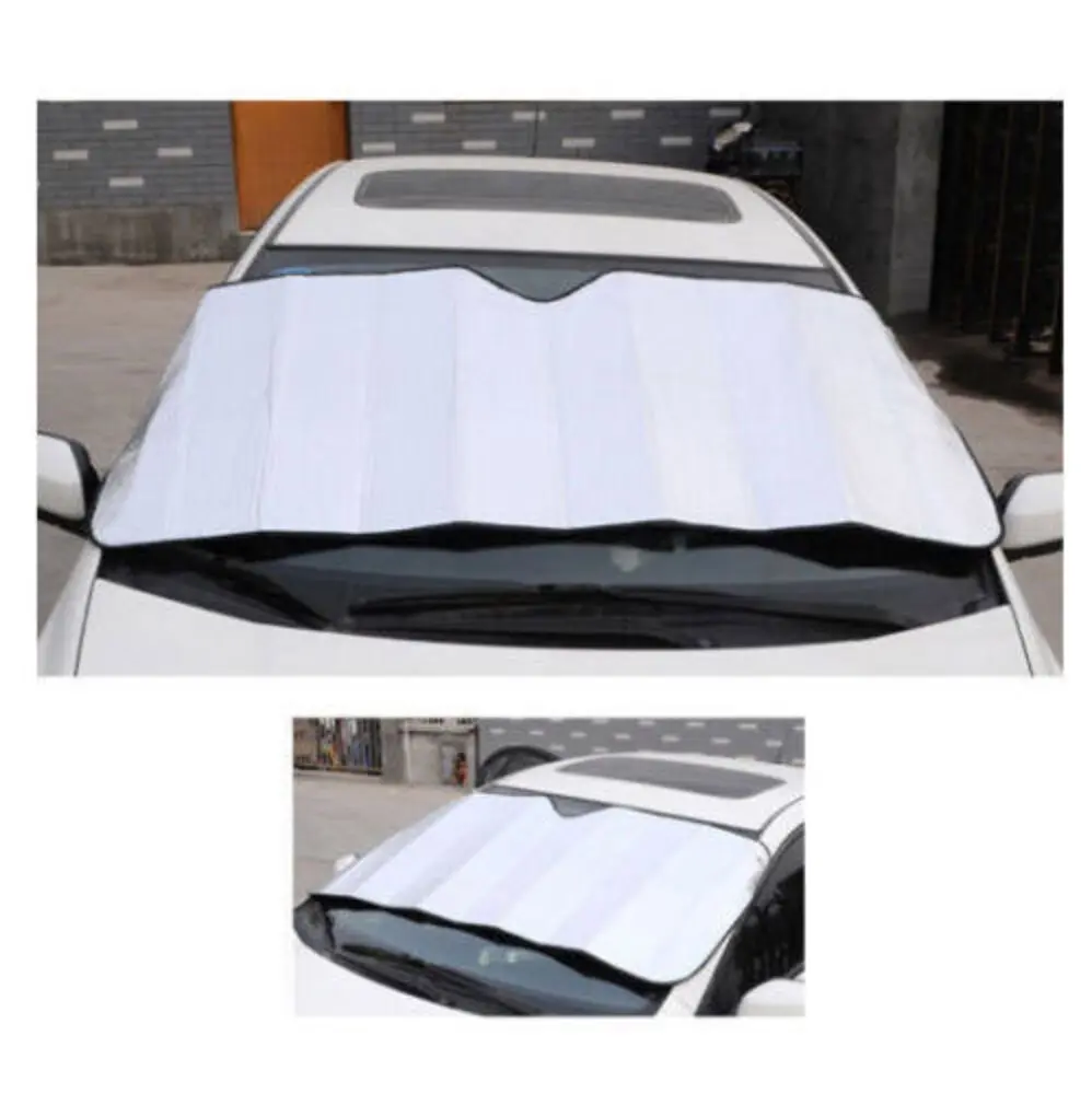 Car Windscreen Sun Visor Reflective Shade Heat Interior Windshield Silver