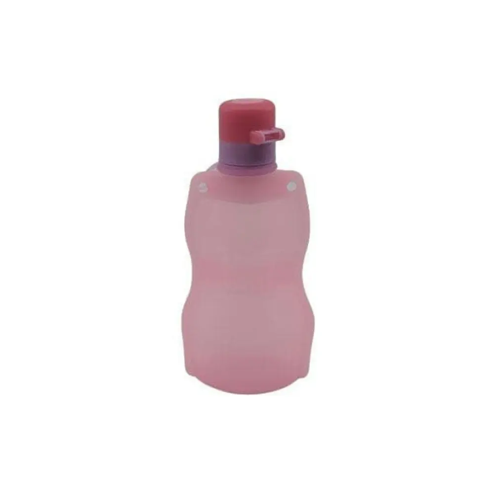 3x Kuvings Silicone Baby Reusable Foldable Travel Drinking Water Bottle - Pink