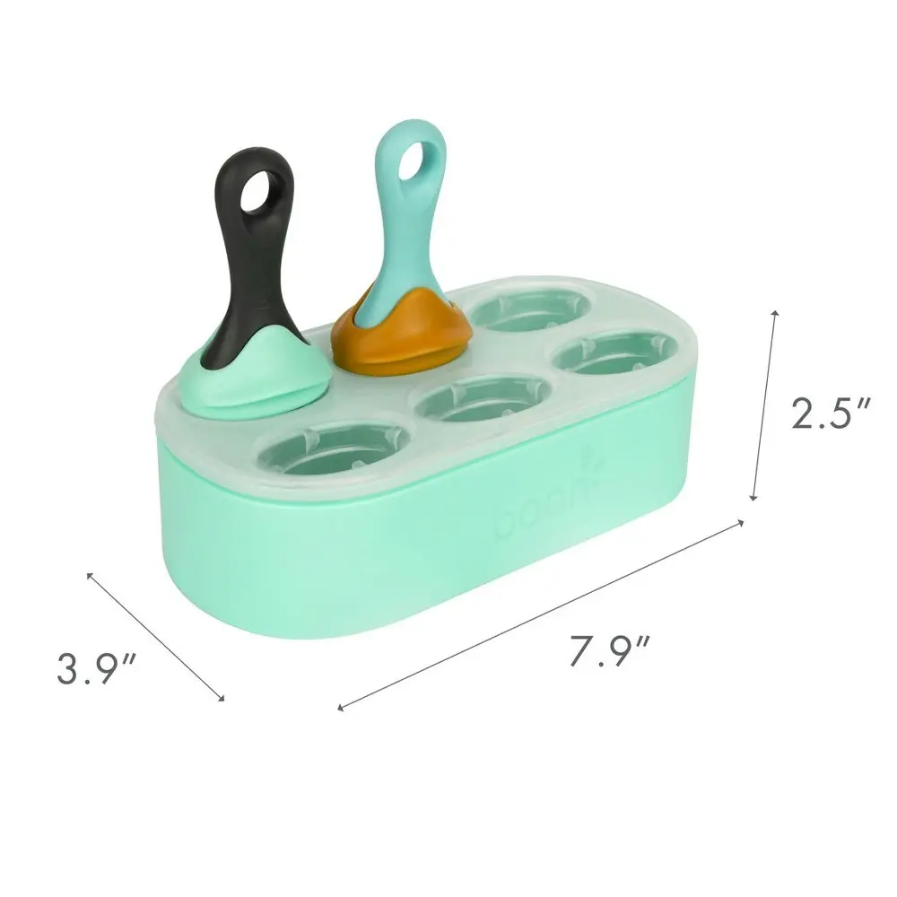 2pc Boon Pulp Silicone Yogurt Mould Popsicle/IcyPole Freezer Tray Feeder Set 6m+