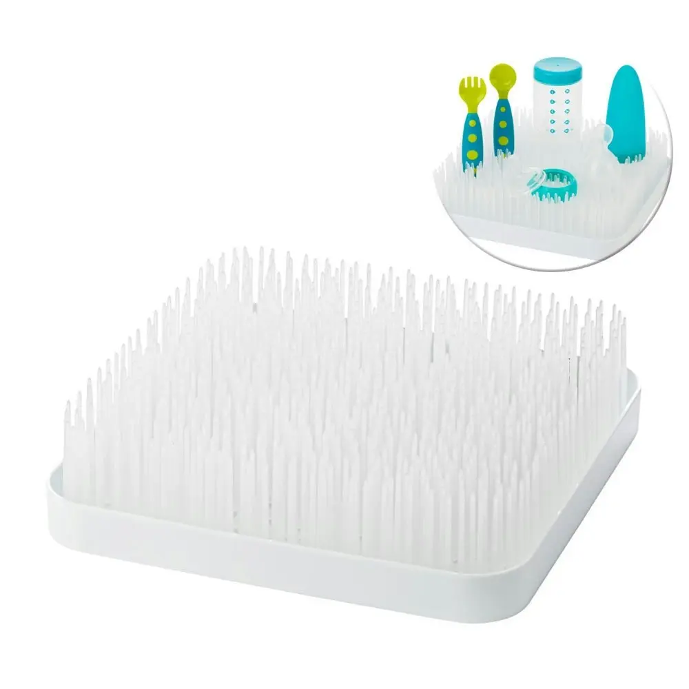 Boon Grass Countertop Drying Rack/Holder/Dryer for Baby Bottle/Utensils White