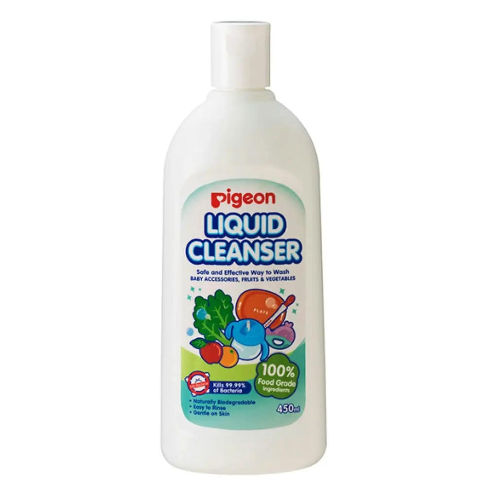 PIGEON 450ml Liquid Cleanser/Soap for Baby Teat/Bottles/Toys/Fruit/Vegetables