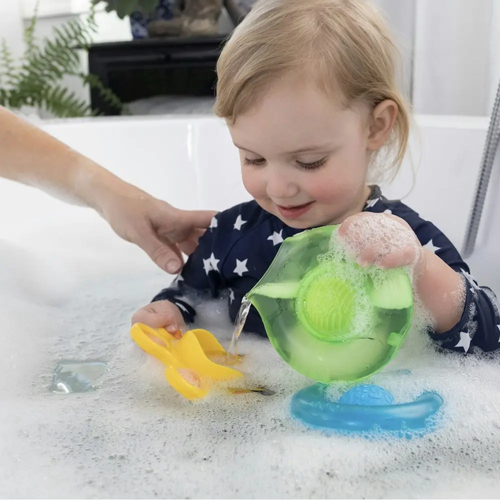 3pc Fat Brain Toys Co 12cm Dimpl Splash Kids Bath Sensory/Learning Play Toy 18m+