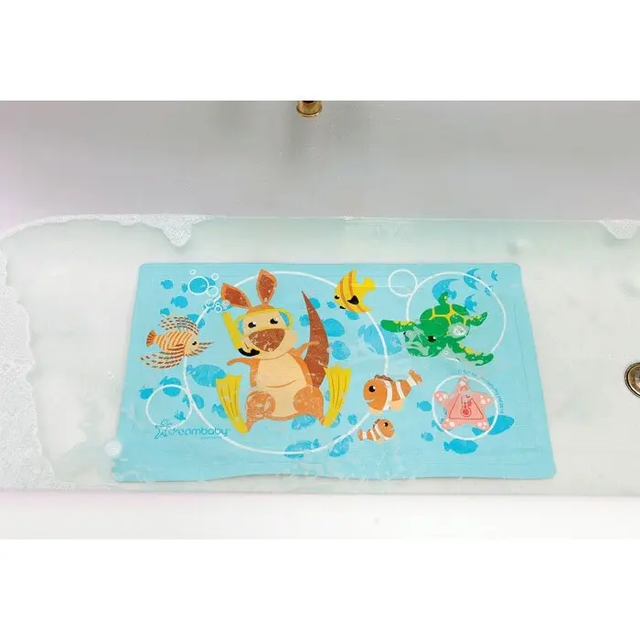 dreambaby Watch Your Step 40x70cm Anti-Slip Baby Bath Mat Tub Safety Pad 12m+