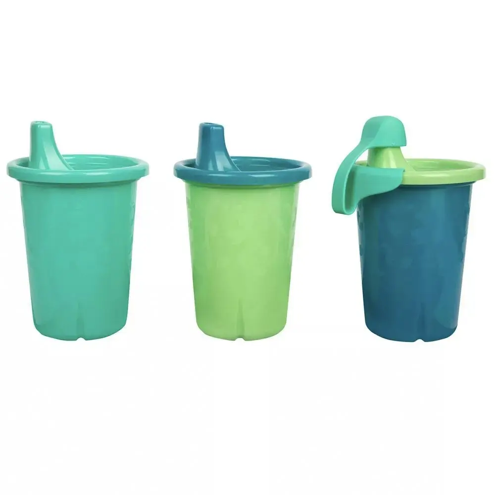 6pc Green Grown 10oz/296ml Spill Proof Sippy/Drinking Cups Kids 9m+ Assorted