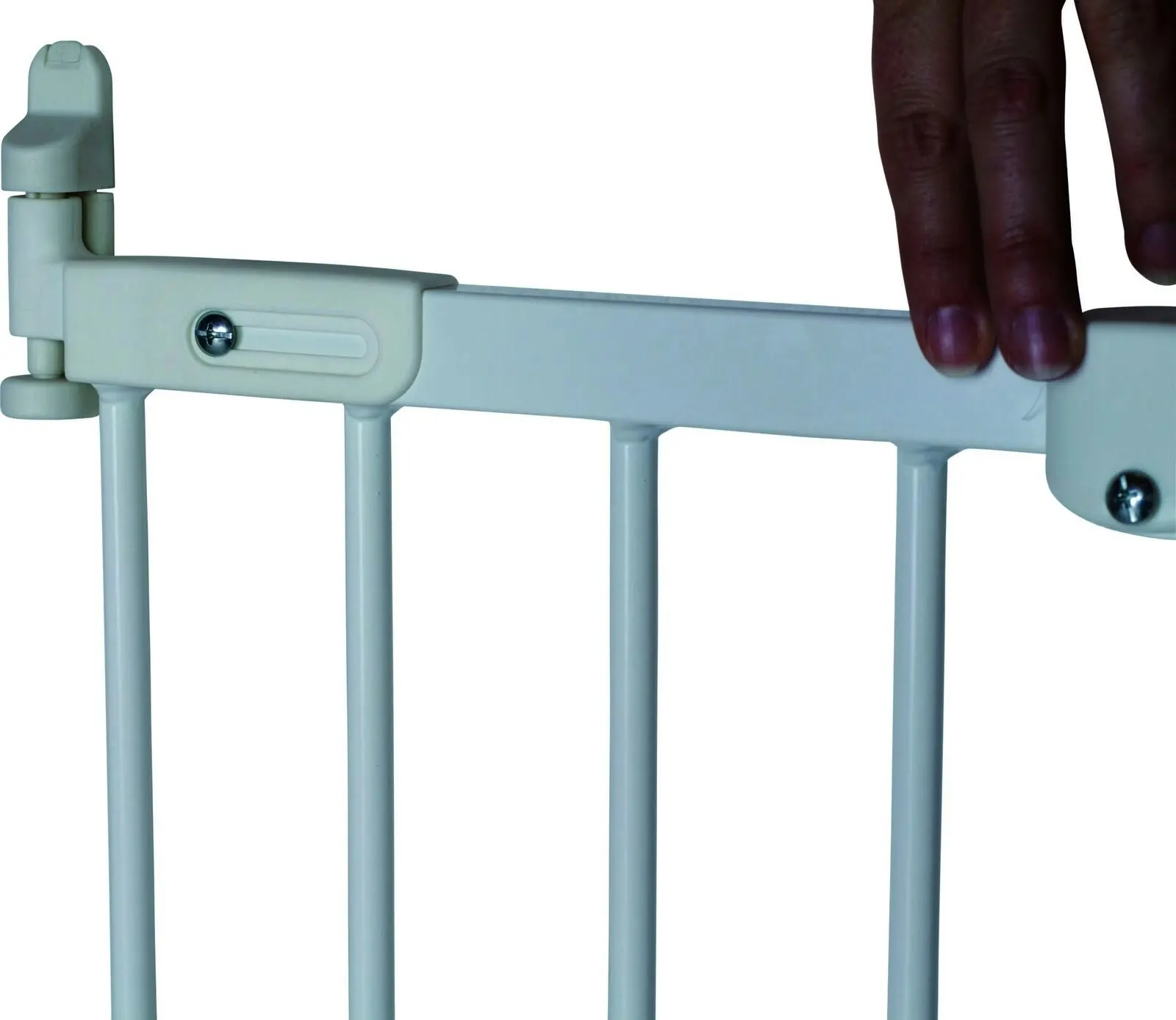 BabyDan Flexi Fit Baby Safety Gate Adjustable Barrier Protection Fence White