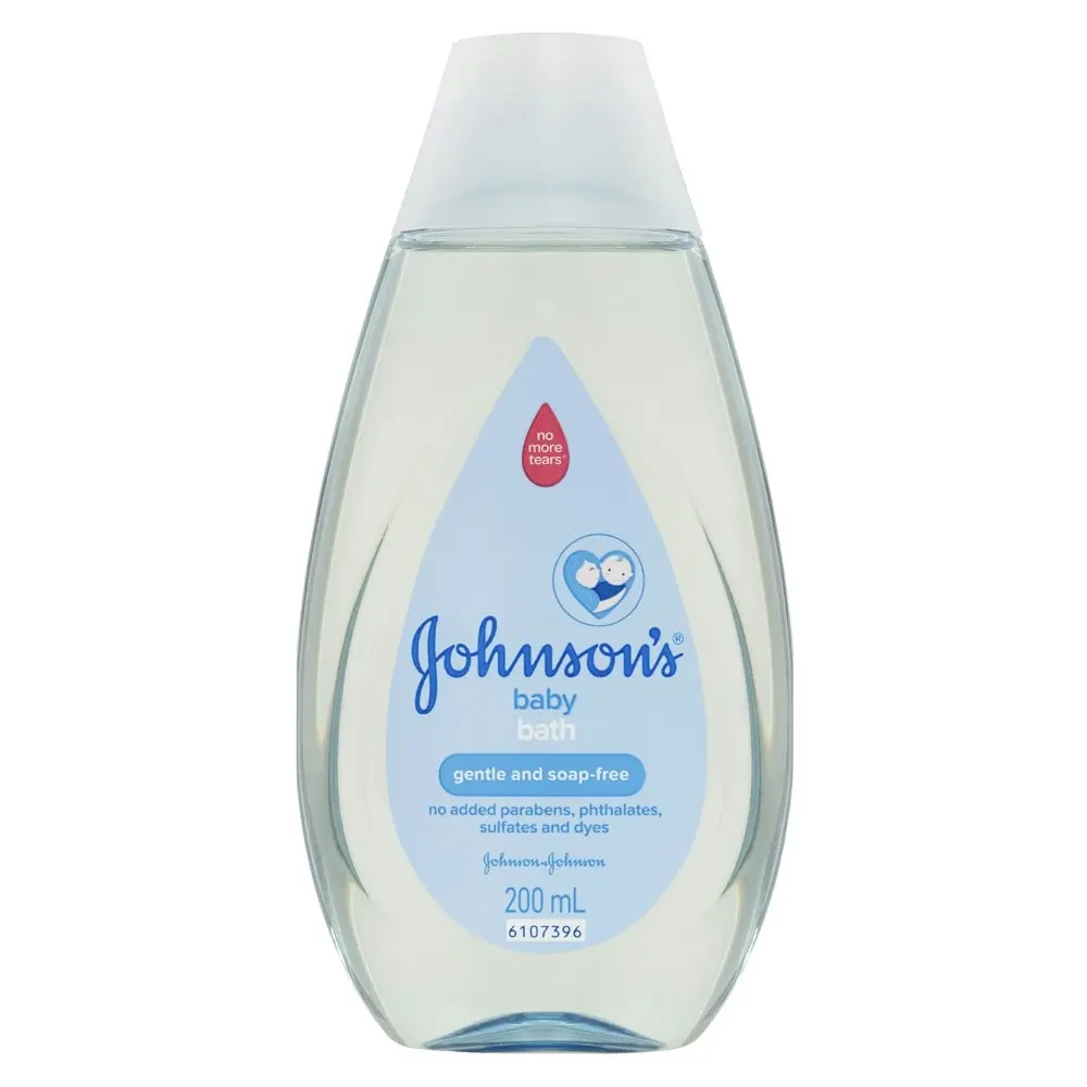 6x Johnson's Baby/Children's Gentle Cleansing Bath Soap Free Liquid Bottle 200ml