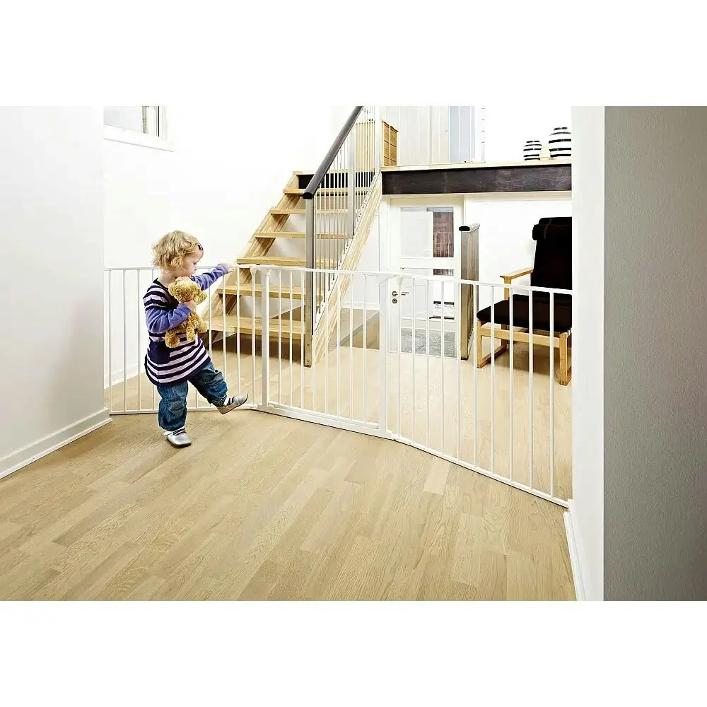 BabyDan Flex Configure Baby/Infant Safety Gate Protection Barrier Fence White