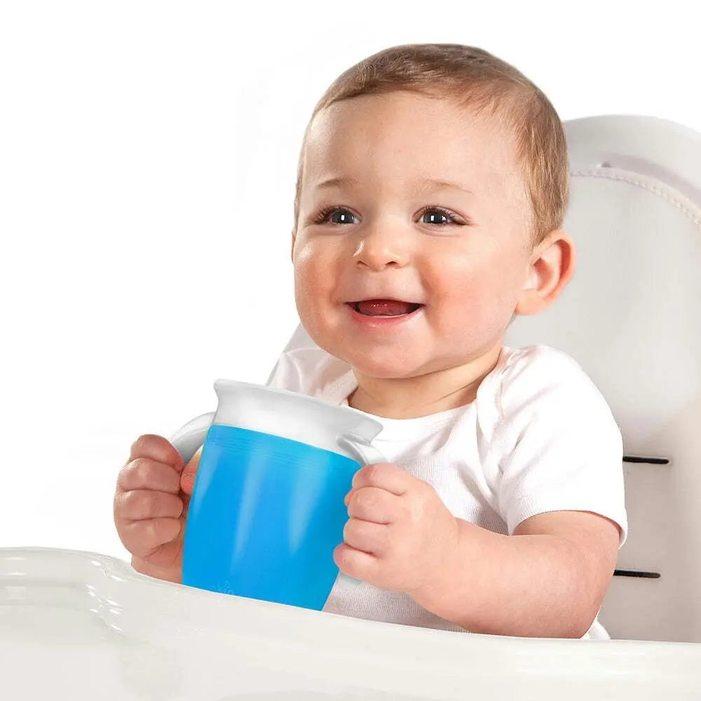 Munchkin 7oz/200ml Miracle 360° Baby/Toddler Anti-Spill Trainer Cup (Blue) 6M+