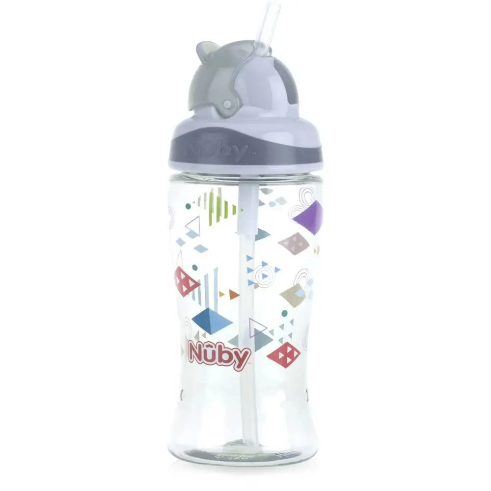 Nuby Tritan Boost Kids Flip It Straw Top Drinking Cup 360ml 12m+ Assorted