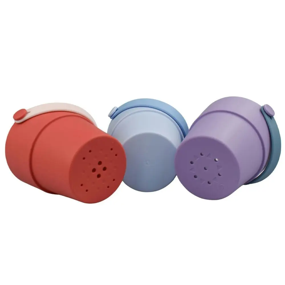 3pc Koala Dream Silicone Kids/Childrens Shower Water Buckets Set Purple 6M+