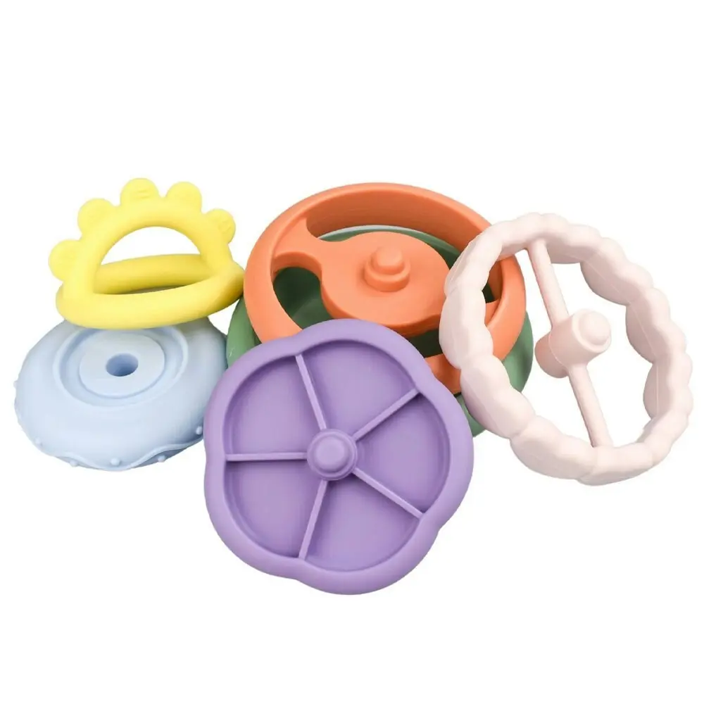 Koala Dream Silicone Kids/Childrens Sensory Rainbow Stacking Teether 0M+