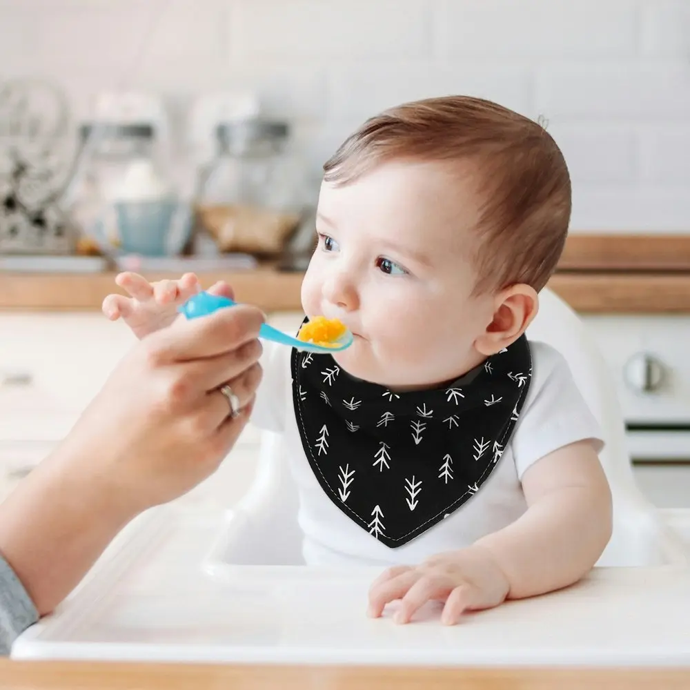 8pc The Peanutshell Cotton Bandana Feeding/Teething Baby Adjustable Bib Set