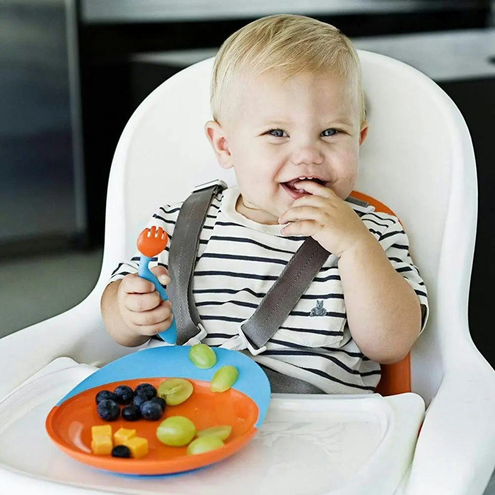 Boon Baby/Toddler 9m+ Feeding Catch Food Catcher Plate w/ Suction Base Pink/PP