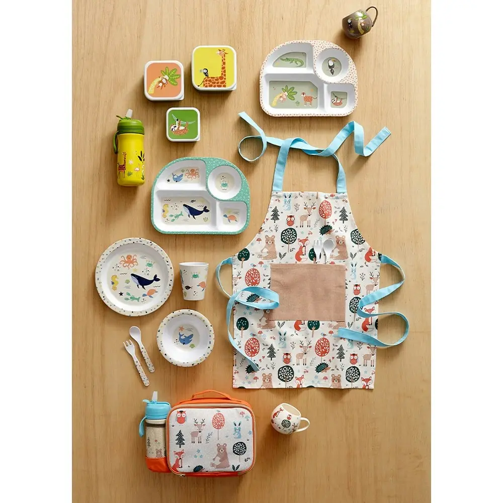 Ladelle Jungle Kids Melamine Dinner/Food Set w/ Plate/Bowl/Cutlery/Tumbler