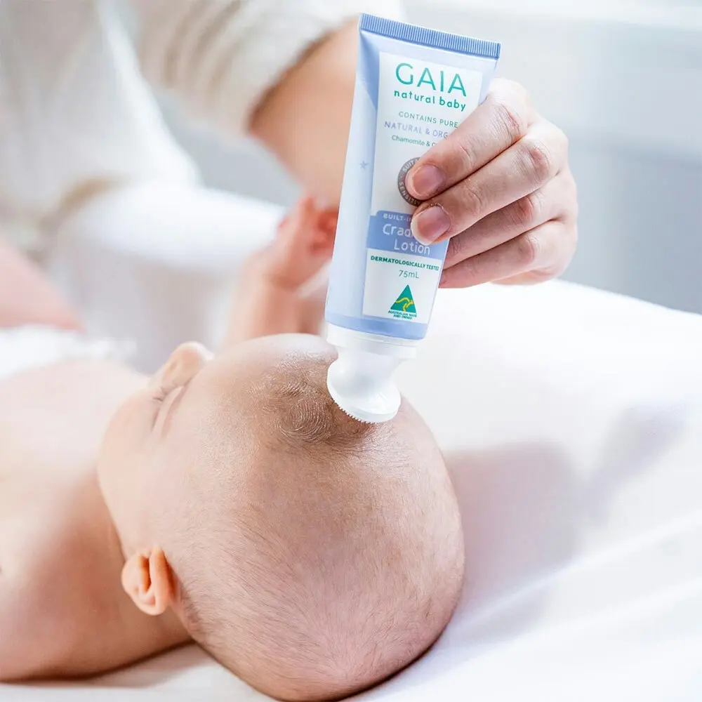 Gaia 75ml Natural Baby Organic Cradle Cap Lotion 0m+ Flaky Scalp Moisturising