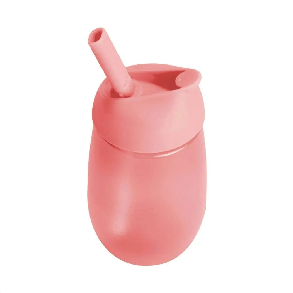 Munchkin 10oz/295ml Simple Clean Straw Anti-Spill Sippy Cup - Pink 12M+