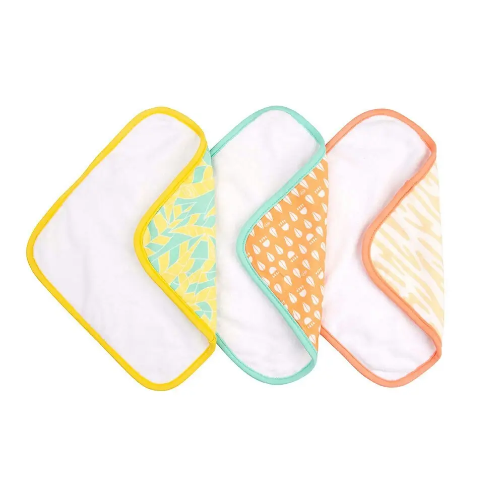 6pc Playgro Fauna Friends Baby Bathing Soft Cotton Face Washer Cloths 0m+