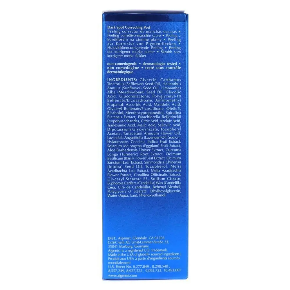 Algenist Alerblue Algae Vitamin C Dark Spot Correcting Peel 45ml Gel Skincare