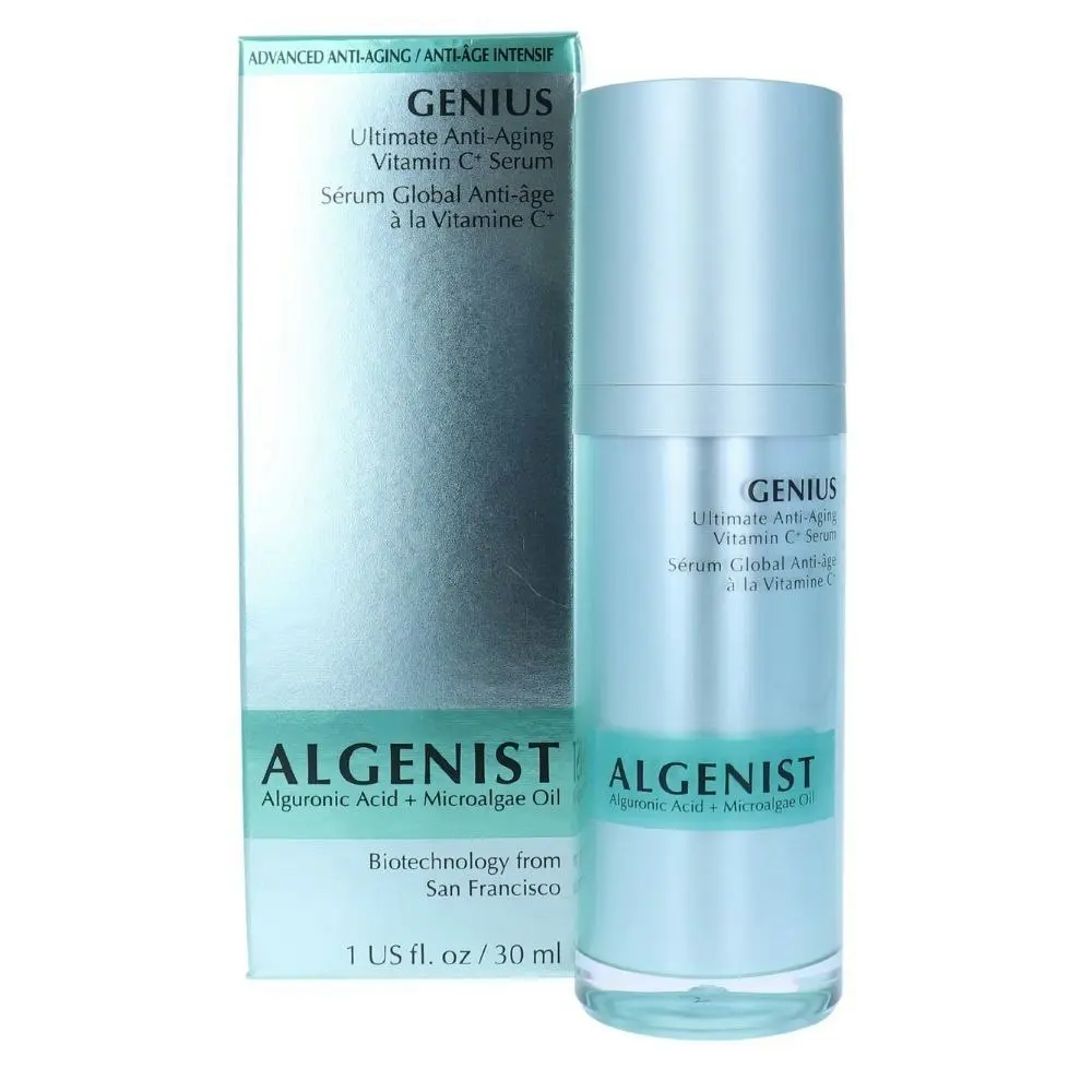 Algenist Genius Ultimate Anti-Aging Vit C+ Serum Skincare 30ml Alguronic Acid