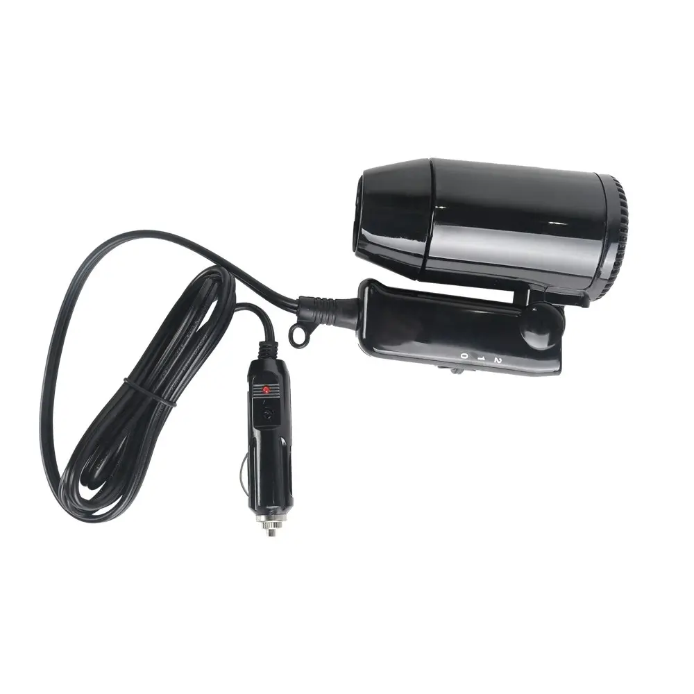 Wildtrak 12V Portable Car Hairdryer Outdoor/Travel Blow Dry Hairdresser Black