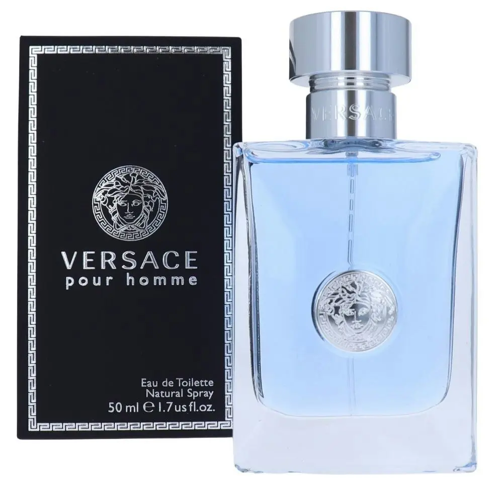 Versace Pour Homme Eau De Toilette Scent 50ml Natural Spray Men's Fragrance EDT