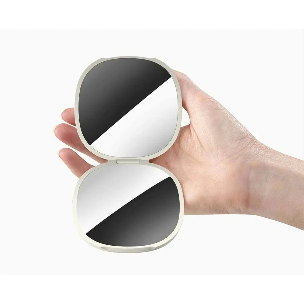 Joseph & Joseph Viva 2-in-1 Compact Shell Magnifying Mirror w/ Magnetic Closure