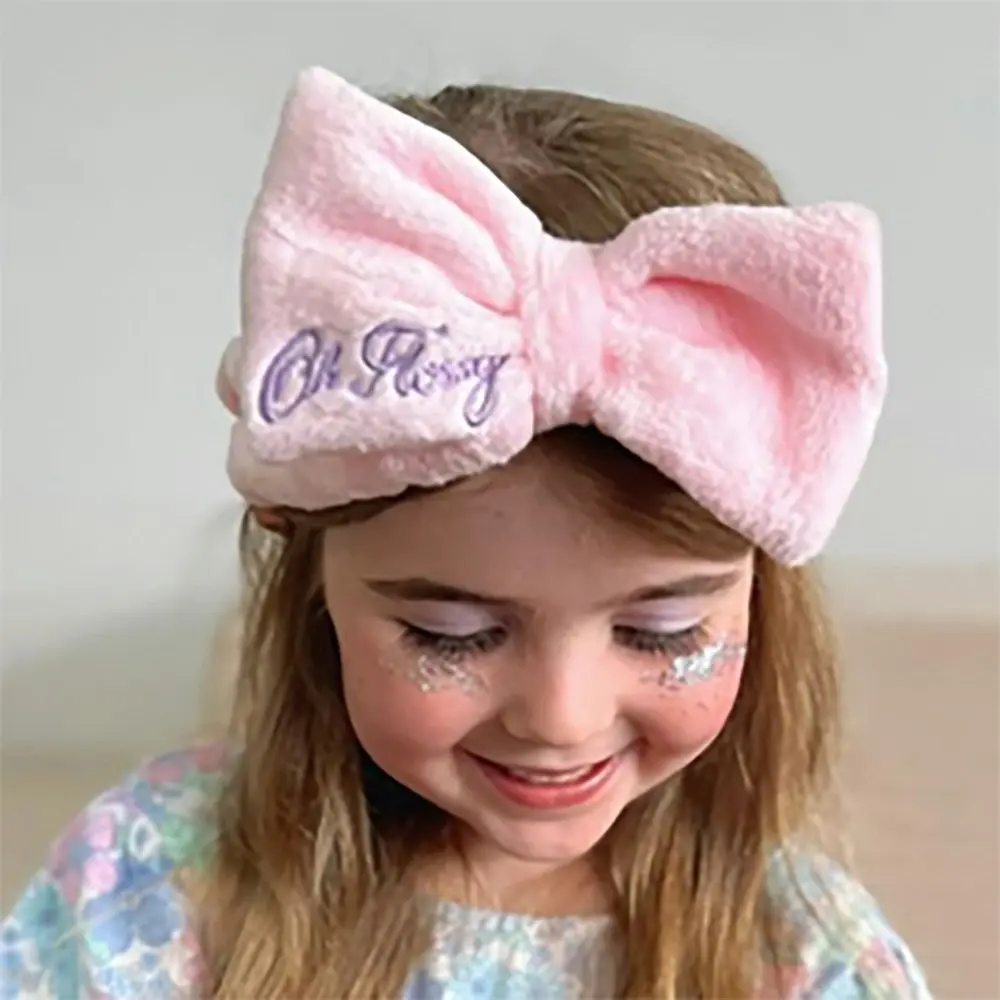 2x Oh Flossy Kids/Childrens Fluffy Makeup/Cosmetic Pamper Headband/Hairband 3y+