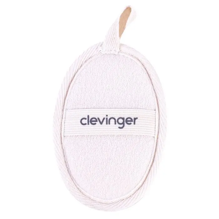 6x Clevinger Eco Oval Facial Exfoliating Body Shower Cleansing Loofah 8x12cm